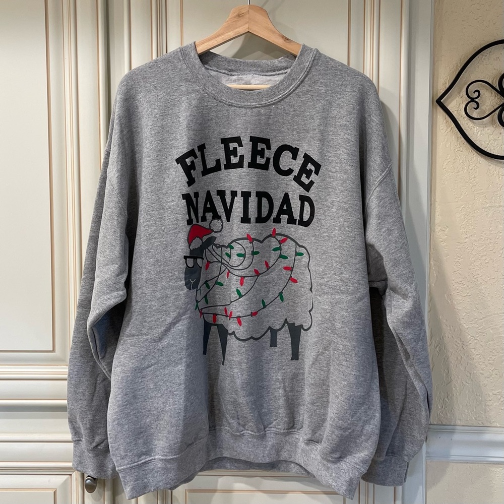 Fleece Navidad • Novelty Sweatshirt • NWOT